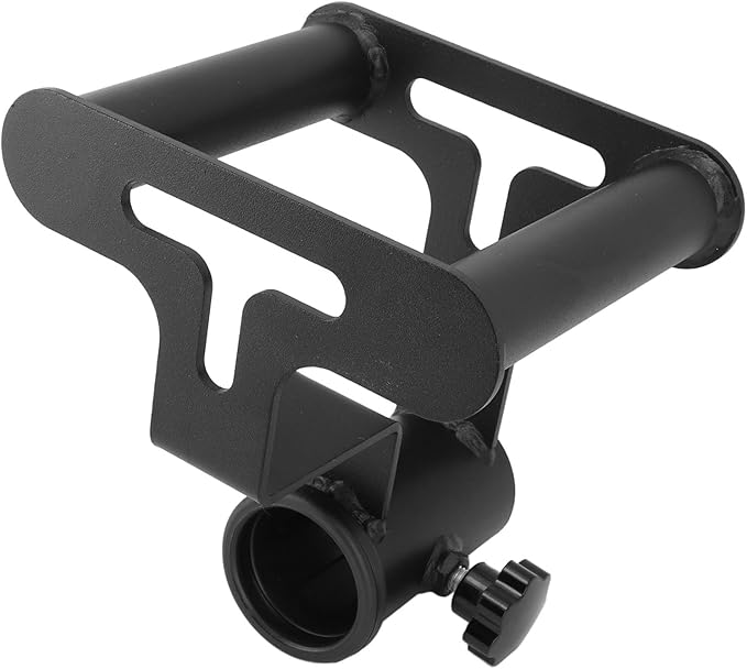 T Bar Row Platform with V Bar Landmine Handle Attachment, Iron Barbell Rowing Accessory for Home Gym, Compact and Sturdy Upper Body Strength Training Equipment