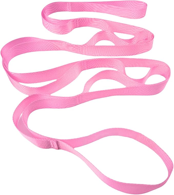 10 Loop Not-Elastic Pilate Stretch Band Stretching Strap Pilate for Home Exercise Workout Pilates and Gymnastics Stretching Yoga