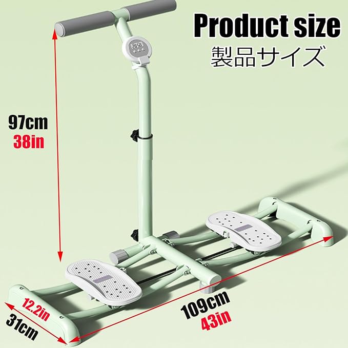 Foldable Skiing Exerciser Ski Machine Collapsible Leg Magic Machine Leg Strength Split Exerciser Core Strength Training Instrument for at Home Gym Pink(Pink,Counting Type)