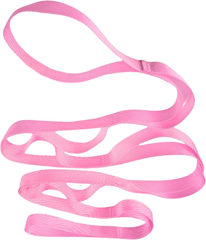 10 Loop Not-Elastic Pilate Stretch Band Stretching Strap Pilate for Home Exercise Workout Pilates and Gymnastics Stretching Yoga