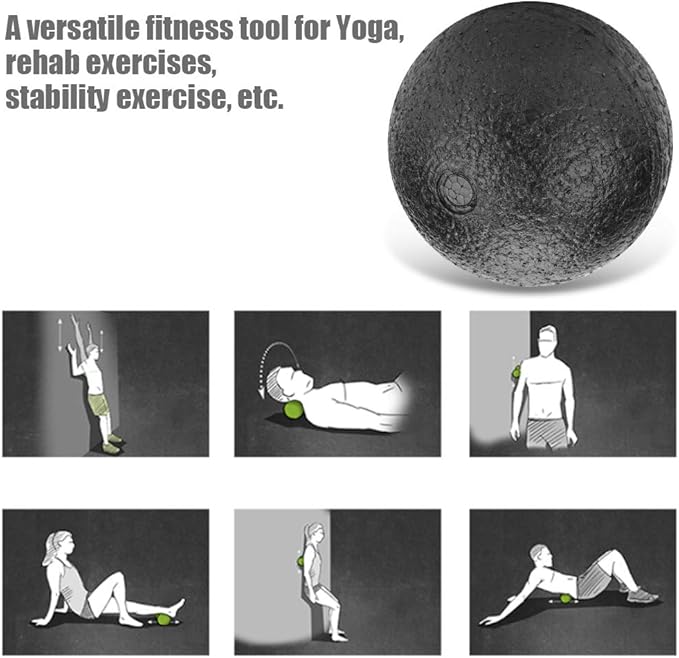 10CM High Density Foam Ball, Soft Yoga Muscle Foam Roller Myofascial Release Balls for Feet, Back, Neck