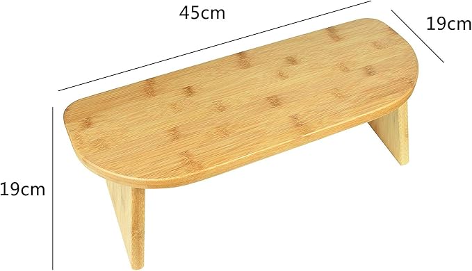 Kneeling Meditation Bench with Foldable Legs & Cushion - Perfect Kneeling Stool Ergonomic Bamboo Yoga Bench for Extended Practice - Includes Carrying Bag