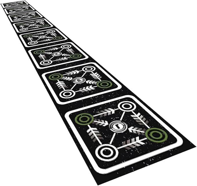 Agility Ladder Mat Footwork Practice Portable Tennis Soccer Multipurpose Speed Training Equipment Anti Slip for Fitness Home
