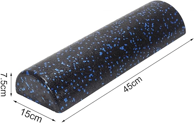 Half Foam Roller Foam Half Roller Massage Muscle Roller 18inch Length Exercise Fitness Equipment Yoga Column Roller