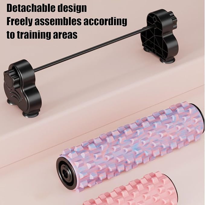 Massage Foam Roller - Suction Cup Back Rolling Massage Equipment,Body Foam Roller with Holder | for Home Gym Yoga Pilates Fitness Workout Post-Sports Training