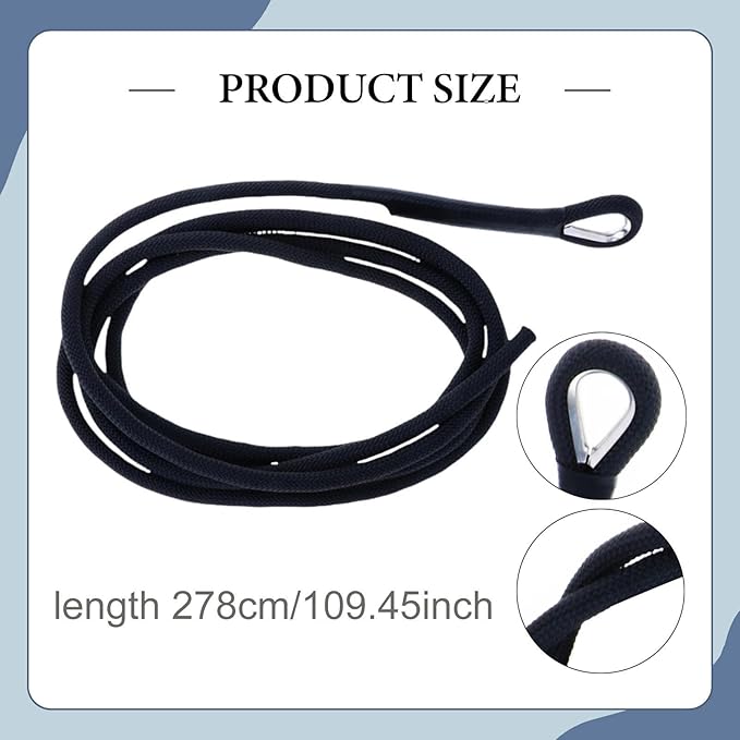 Pilates Reformer Pull Rope 278cm Versatile Components Replacement Strap for Home Studio Yoga Fitness Exercise Equipment