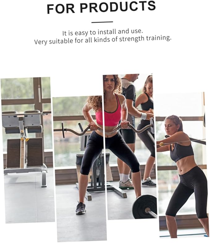 Muscle Training Tool and Fitness Machine Attachment Set with 2.5m High-Strength Rope and Short Pull Bar, Portable Strength Training Accessories for Home Gym Cable Machine Workouts