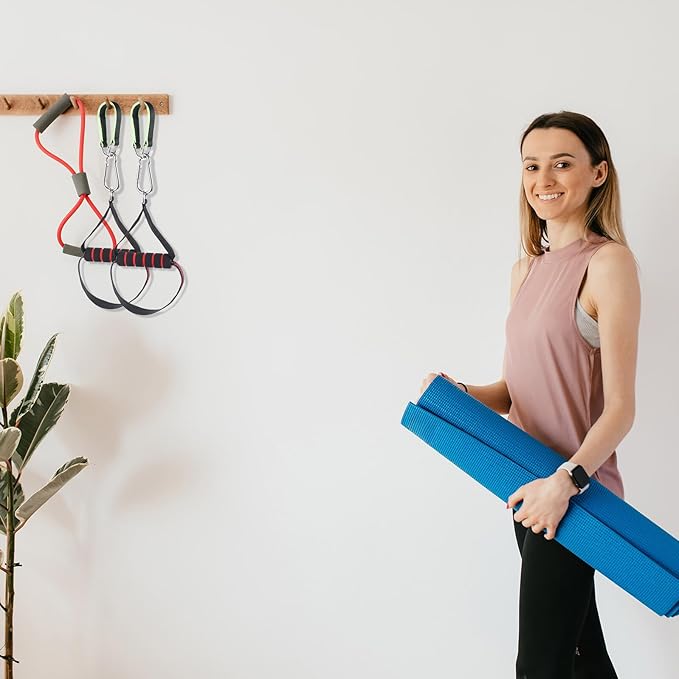 Artibetter Resistance Band Handle Fitness Strap Pull-up Grip with Dual-use Handles for Strength Training Home Workout Equipment Attachment