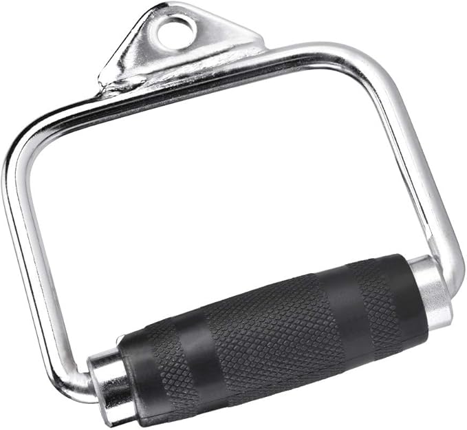 High Strength Single Extension Stirrup Handle for Gym Exercise Cable Equipment Attachment Perfect for Home and Gym Training Comfortable Rubber Grip Fits Any Cable