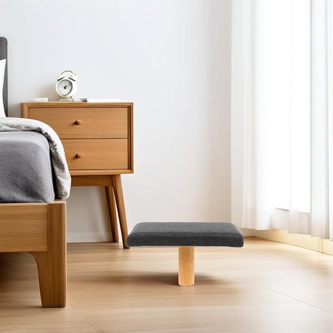 Sosoport Ergonomic Prayer Stool with Soft Cushion Single-Leg Meditation Bench for Sitting Kneeling and Balance Training Portable Gray Seat Suitable for Users