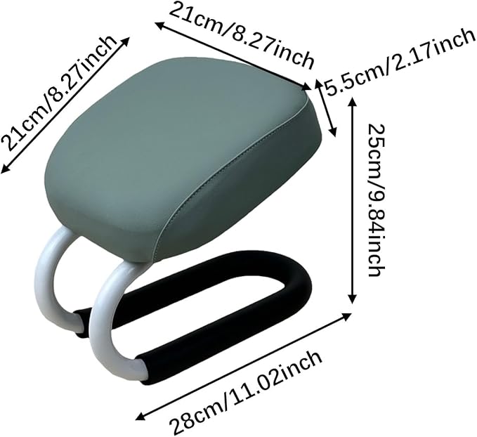 Colaxi Meditation Stool for Adults, Meditation Bench Kneeling Stool, Ergonomic Portable Chair with Anti Slip Cover, Adjustable Prayer Bench Seat for Home Studio Praying Yoga, Style A Blue