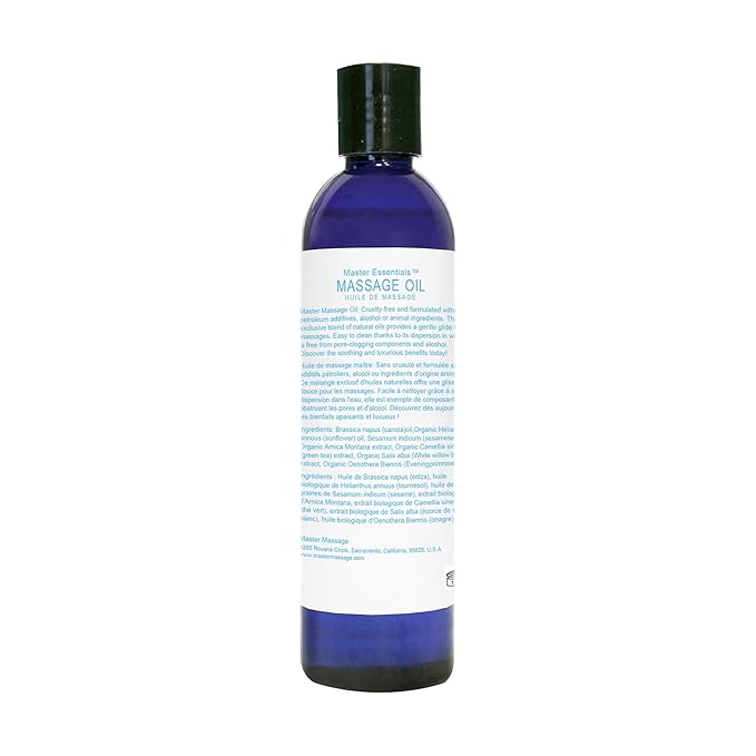 Master Massage Superior Grade Massage Oil, Unscented (8 Fluid Ounces)