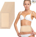 15 Pcs Castor Oil Pack Wrap, Disposable Portable Castor Oil Packs Patches with Anti Leakage Cotton for Belly/Leg/Back (Oil Not Included), 11" x 6.3"