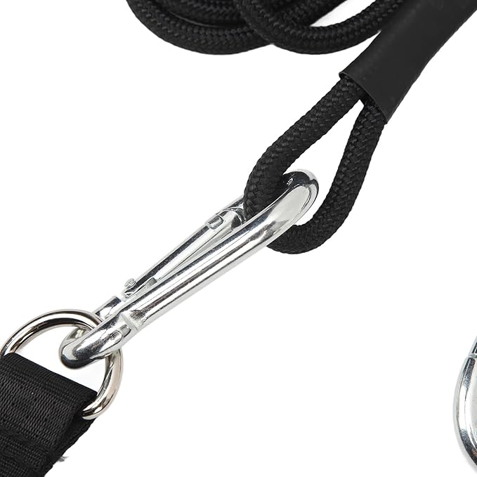 Triceps Rope, Long Strap with 2 Handles Cable Attachments for Multi-Use Fitness for Men Women Home Gym Strength Training