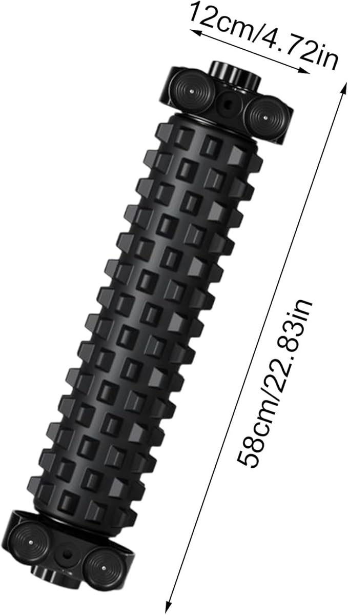 Back Foam Roller, Suction Cup Back Rolling Massage Equipment, Body Foam Roller with Holder, for Home Gym Yoga Pilates Fitness Workout Post-Sports Training