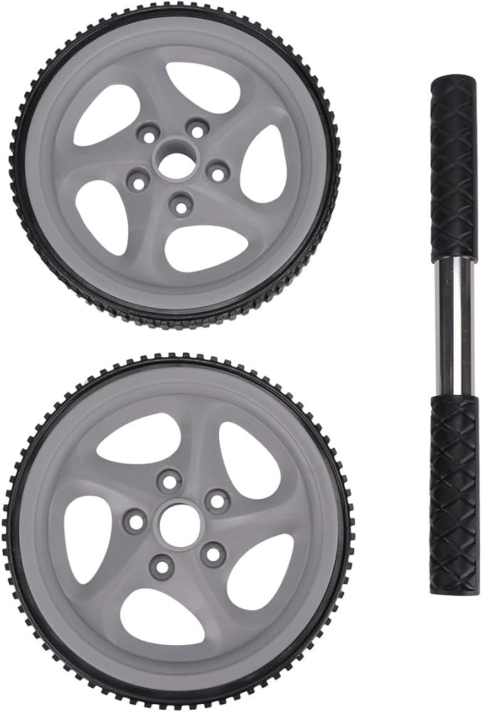 PRETYZOOM Ab Roller Wheel for Exercise Home Workout, Dual-wheel Abdominal Roller Fitness Accessory, Portable Core Strength Training Equipment