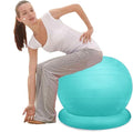 Yoga Ball Chair,Yoga Ball，Exercise Ball, Stability Exercise Ball Chair with Base Office Yoga Ball Chair for Adults Teenagers Balance Ball Seat for Workout Fitness Pilates(Diameter 75 cm ( 29 1/2" ))