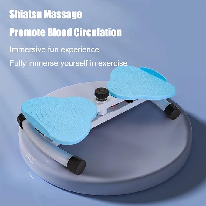 Waist Twisting Disc, Waist Sculptor Machine Twister for Home Exercise Workout, ab Twister Board for Women Weight Loss/Body Shaping/Foot MassageBlue,12x53x33cm