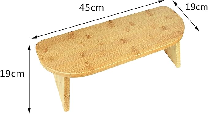Portable Bamboo Ergonomic Folding Meditation Bench, Perfect Kneeling Stool Ergonomic Bamboo Bench for Extended Practice - Includes Carrying Bag