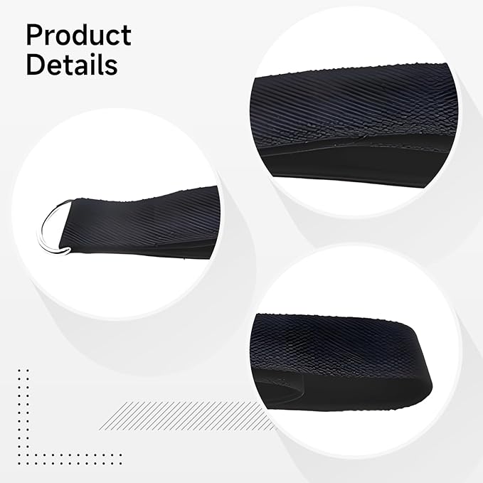 2 Pcs Pilates Reformer Straps, Double Loops Cotton Ankle/Wrist Band, Soft & Flexible for Home Gym Exercise