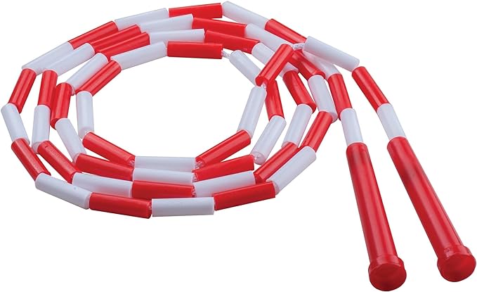 Champion Sports Plastic Segmented Jump Ropes – 7 to 16 ft Lengths – Fun, Durable Ropes for All Ages, Available in Multiple Color Options, Great for Cardiovascular Fitness & Rhythm
