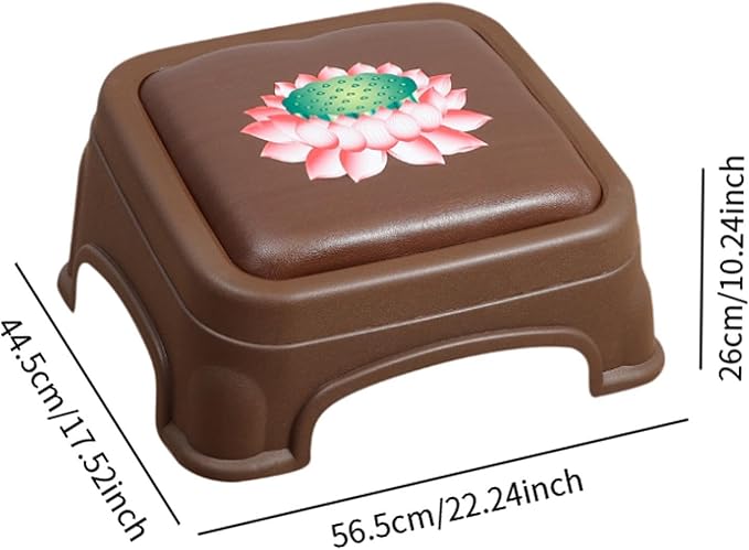 Kneeling Bench Meditation Bench Traditional Chinese Home Decoration Prayer Bench with Cushion for Kneeler Studio Home