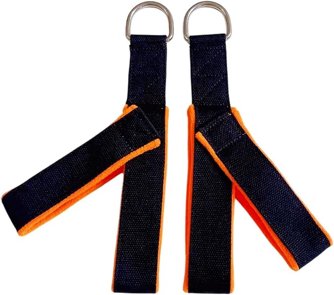 2Pcs Pilates Straps Reformer Straps D Ring Core Waist Back Leg Y Loops Fitness Straps Yoga Straps for Exercise Men Home Women