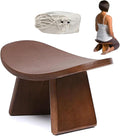 Meditation Bench, Wooden Kneeling Stool, Portable Yoga Auxiliary Stool,Multifunctional Ergonomic Seat with Travel Bag, Detachable Comfort Chair for Yoga, Prayer, Meditation(Medium)