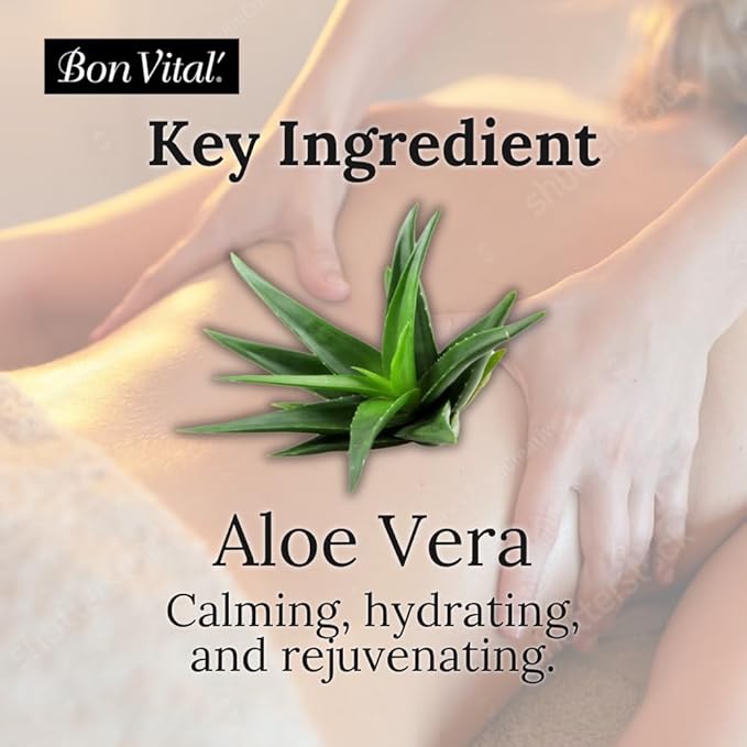 Bon Vital' Original Massage Oil, 5 Gallon Unscented Professional Massage Oil with Natural Oils & Vitamins, Water-Dispersible, No Nut Oils, Smooth Glide for All Massage Modalities