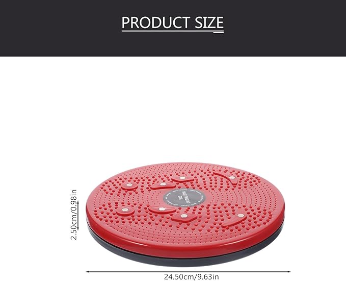 Body Twisting Disc Waist Twisting Board Red for Indoor Slimming Exercise Workout Tool for Women