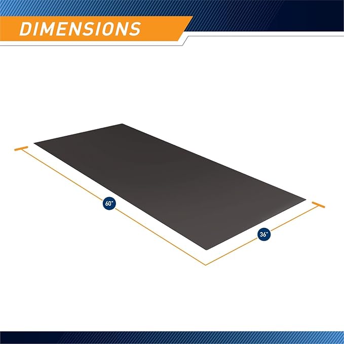 Marcy Fitness Equipment Mat and Floor Protector Compatible for Treadmills, Elliptical, Exercise Bikes, Stationary Cycles and Accessories