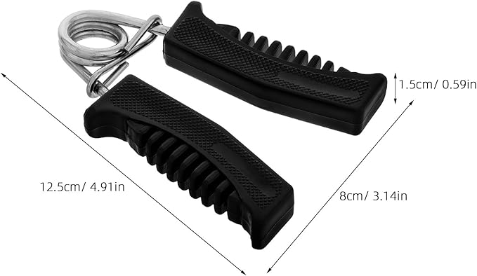 ABOOFAN Forearm and Finger Hand Strengthener with Spring Handle, Solid A-type Handgrip for Adults, Black Wrist and Grip Strength Training Device for Rehabilitation and Forearm Workout