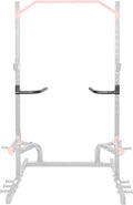 Sunny Health & Fitness Power Cage Squat Rack Upgrade Attachments, Dip Bar, Plate Bar Holder, Belt Squat, J Hook, Lat, Adapter, U Ring, Pull Up Bar, Landmine, Captain's Chair, Tricep Rope For Home Gym