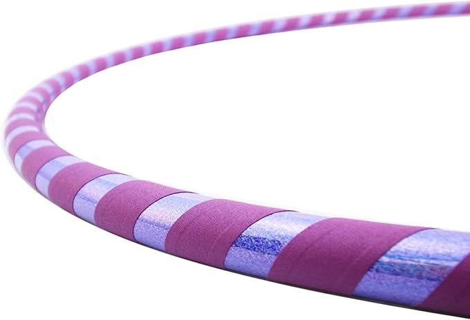 Weighted Beginner Fitness Hula Hoop for Adults - Exercise Hoop for Weight Loss & Core Workout - Large Diameter Hoop for Easy Learning - Handmade in USA - Multiple Sizes & Colors
