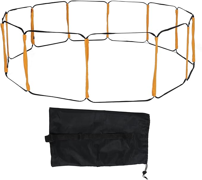 12 Rung Fixed Agility Ladder Speed Training Ladder with Storage Bag for Basketball Soccer Football Fitness Feet Training
