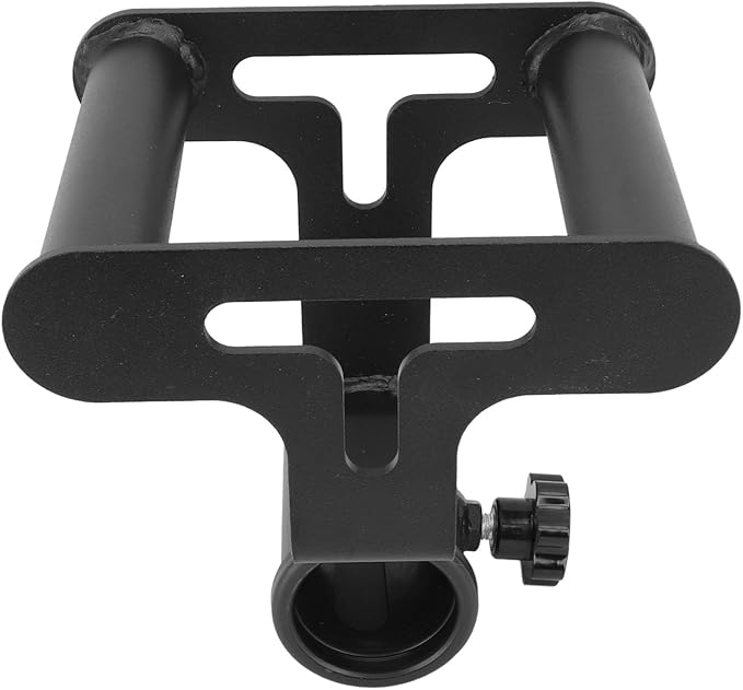 T Bar Row Platform with V Bar Landmine Handle Attachment, Compact Iron Barbell Accessory for Home Gym, Sturdy Grip Strength Training Equipment for Upper Body Workouts