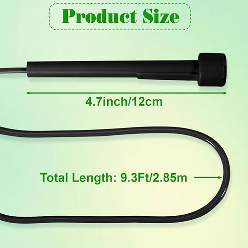 10 Pcs Jump Ropes, Adjustable Jumping Ropes with Plastic Handles, Skipping Rope for Fitness Exercise, Lightweight Speed Rope for Kids, Men, Women(Black)