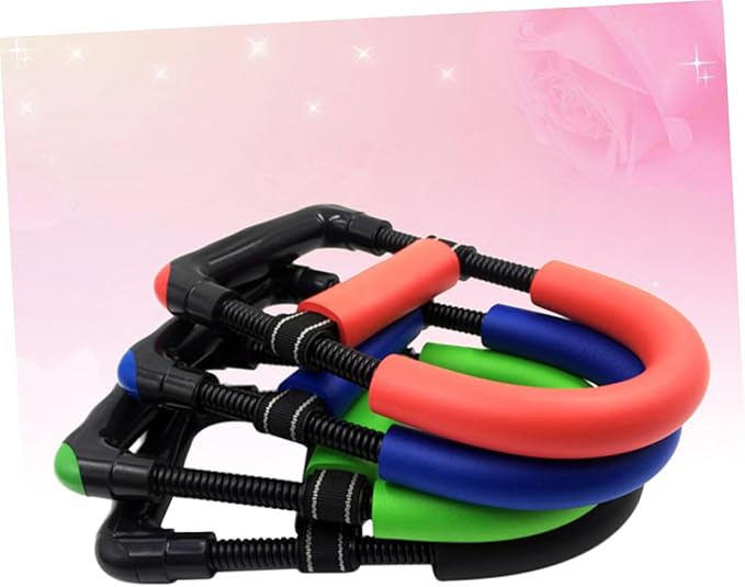 BESPORTBLE Hand Strength Training Device Grip Trainer Core Wrist Strengthener Hand Exerciser Grip Strengthener Aluminum Handles for Climbers Weightlifters and Athletes Red