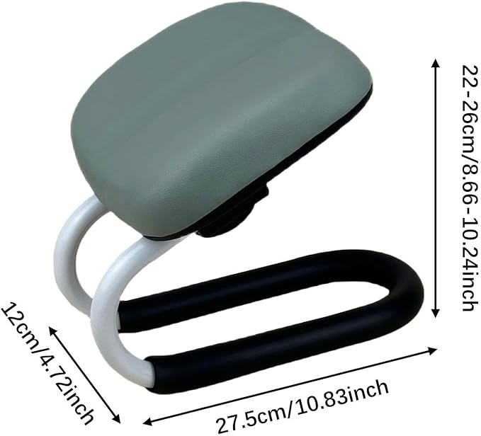 Colaxi Meditation Stool for Adults, Meditation Bench Kneeling Stool, Ergonomic Portable Chair with Anti Slip Cover, Adjustable Prayer Bench Seat for Home Studio Praying Yoga, Style C Blue