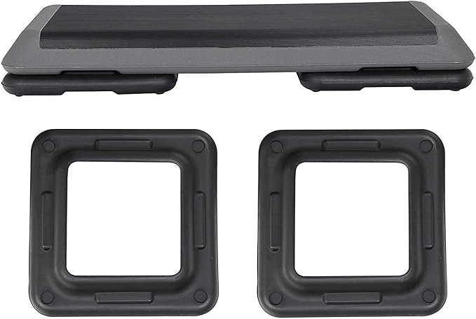 HomGarden 28.15" & 43" Adjustable Workout Aerobic Stepper in Fitness & Exercise Step Platform Trainer Stepper