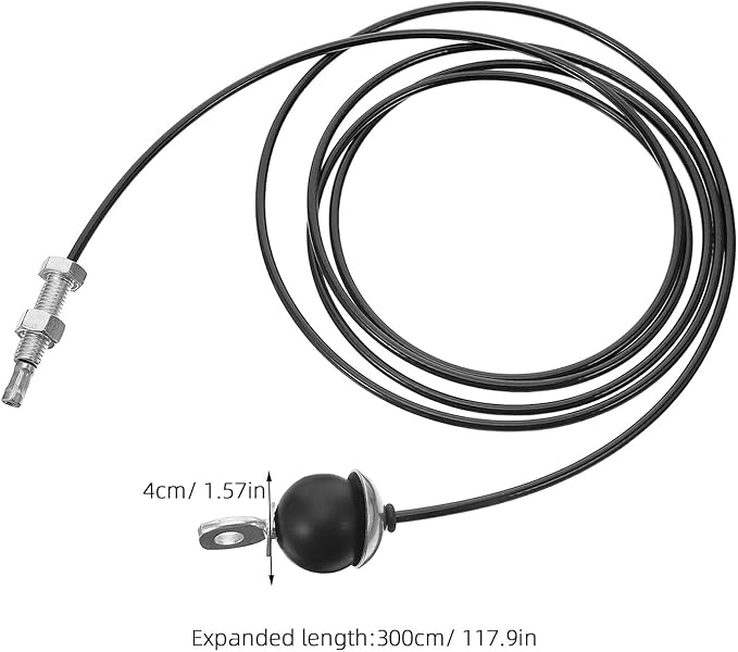 POPETPOP Fitness Pulley Cable Replacement 5mm Thick Steel Wire Rope with Limit Ball and Screw Gym Cable Attachment for Strength Training Home Exercise Equipment