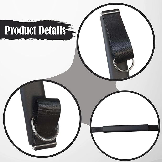 YIJU Pilates Foot Strap Padded,Pilates Reformer Part,Exercise Belt Equipment Strap for Balance Coordination Stability Home Gym