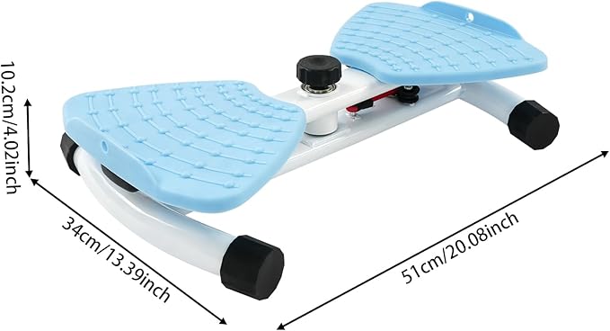 Waist Twister, Non-Slip Dual Pedal Ab Machine with Resistance Bands, Home Fitness Core Trainer for Slim Waist & Abs Workout, 260 lbs Capacity