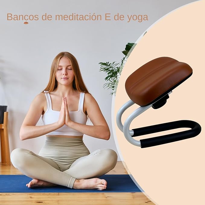 Prayer Stool, Sleek, - Sturdy Portable Metal Knee Meditation Stool, Adjustable with Cushion Sponges, Sleeve Legs That Won't Be | Multipurpose Outdoor Indoor Utility Premium