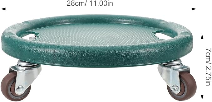 DOITOOL Ab Roller Wheel Fitness Equipment 4-wheel Silent Core Workout Abdominal Trainer Green for Home Gym Strength Training