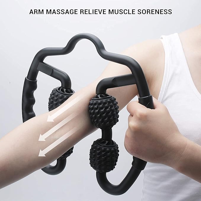 Muscle Massager Roller, Trigger Point Foam Roller for Calves, Legs, Arms, Shin Splints, Massage Tool to Relieve Soreness, Stiffness, and Tight Muscles, Cellulite and Deep Tissue Massaging