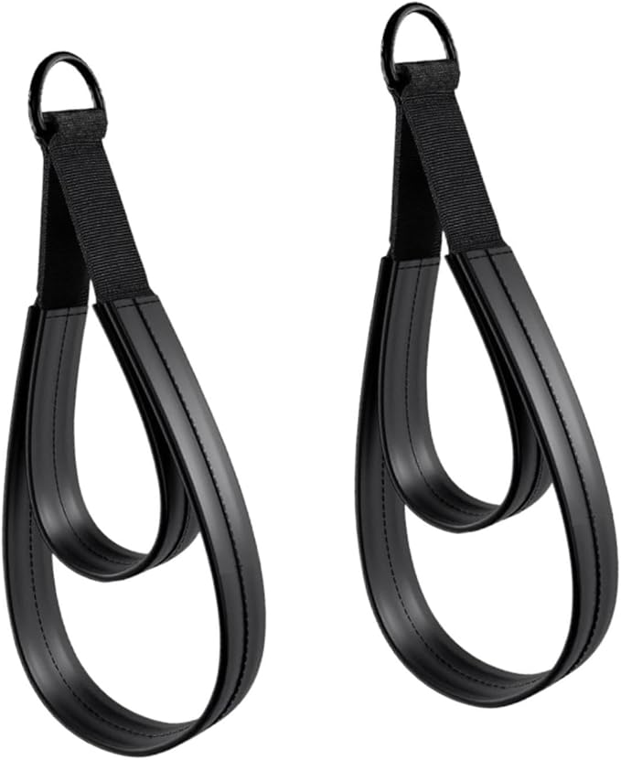 2 Double Loop Pilates Reformer Straps with Comfortable Rings for Arm Training for Beginners.