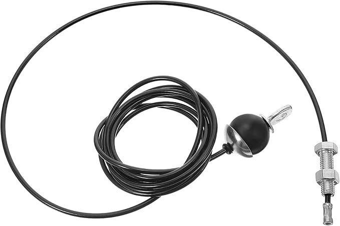 Hemoton Fitness Pulley Cable Replacement 5mm Steel Wire Rope with Stopper Ball and Screw End Gym Pulley Attachment for Strength Training and Home Workout Equipment