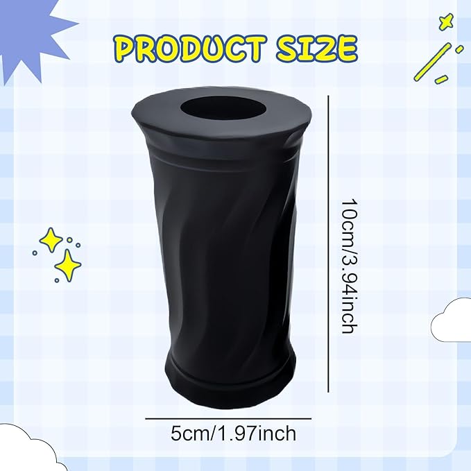 Colaxi Bar Grip Silicone Gear Easy to Use Attachments Wave Pattern Design Strength Training Equipment Barbell Grip Dumbell Handle