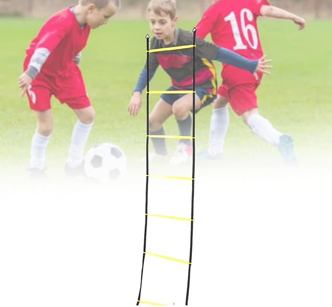 Hapivida Agility Ladder Speed Training Equipment Set, Football Soccer Training Cones Running Umbrella Fitness Gear for Athletes Teenagers Adults